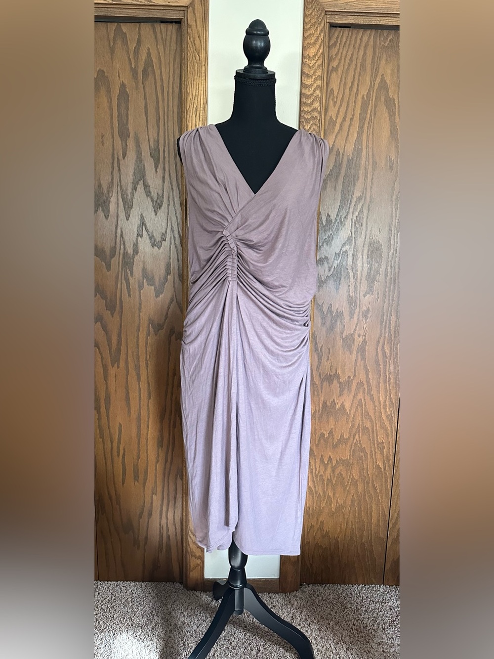 NWT Gap Sleeveless Mauve Gathered Front Women’s Dress